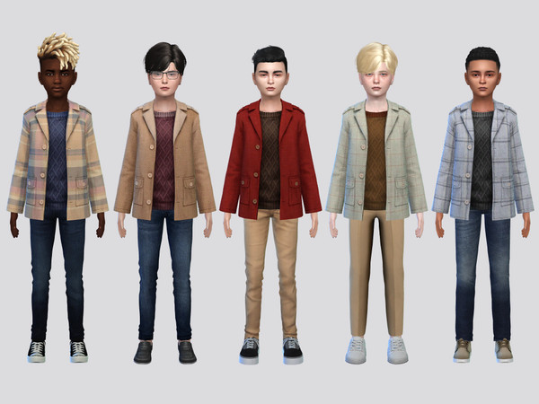 Sims 4 — Mock Fall Coat Jacket Boys by McLayneSims — TSR EXCLUSIVE