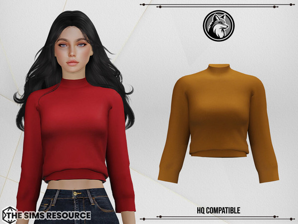 Sims 4 — Maggie Top by ForLima — 4 Colors