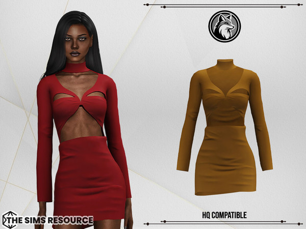 Sims 4 — Elena Dress by ForLima — 4 Colors