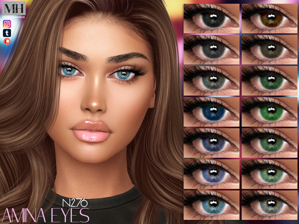 Sims 4 — Amina Eyes N276 by MagicHand — Beauty eyes for males and females in 16 colors - HQ Compatible.