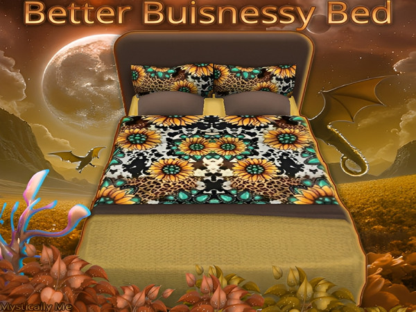 Sims 4 — Better Buisnessy Bed by Mystically Me — No worries it's FREE!