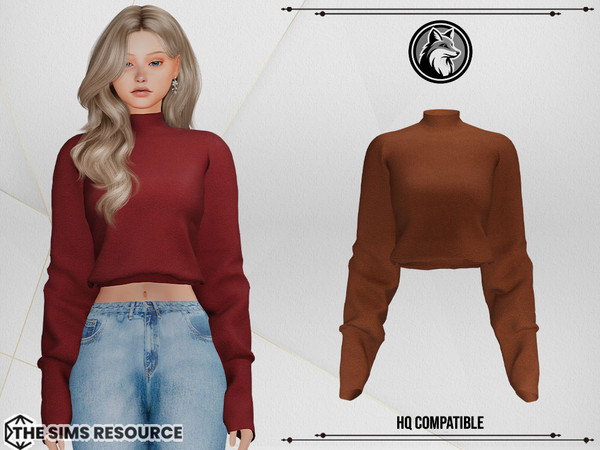 Sims 4 — Lucia Top by ForLima — 4 Colors