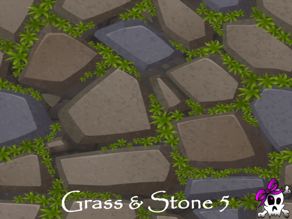 Sims 4 — Kerre_grass&stone5.package by Kerre2215 — Another set of terrain paints with grass and stones that blend