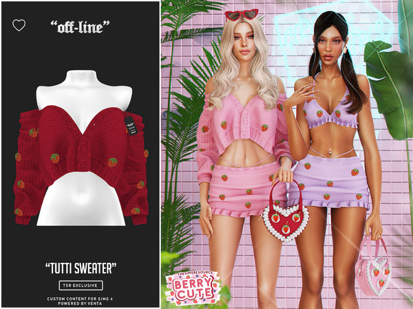 Sims 4 — Off-Line - Tutti Sweater by VentaStudio — Tutti Bralette