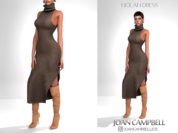 Sims 4 — NOLAN DRESS by Joan_Campbell_Beauty_ — 16 swatches Custom thumbnail Original mesh