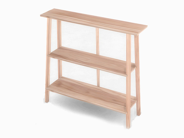 Sims 4 — Contemporary Decor Set - Shelf by SaeraMaples — A modern style shelf with a set of 9 decorative items.