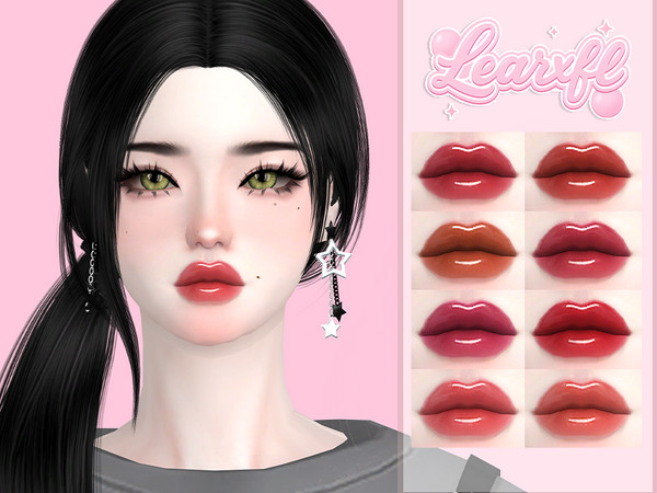 Sims 4 — [Learxfl] Lillia Lipstick by Learxfl — Lipstick, 18 swatches , HQ and BGC . Standalone item with thumbnail.
