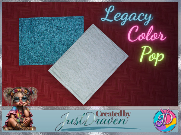 Sims 4 — Legacy Color Pop - Soft Rug Collection | JustDraven Draven Color Pop Legacy Rug by Draven298 — This collection