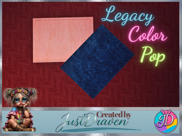 Sims 4 — Patterned Legacy Color Pop - Soft Rug Collection | JustDraven Draven Color Pop Legacy Rug by Draven298 — This