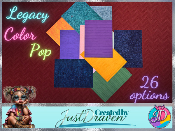 Sims 4 —  by Draven298 — This collection is in 3 sets all base game compatible. Set One - Legacy Color Pop