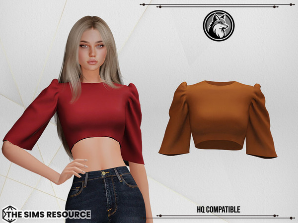 Sims 4 — Zoya Top by ForLima — 4 Colors