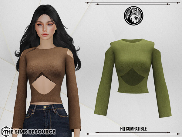 Sims 4 — Bethan Top by ForLima — 4 Colors