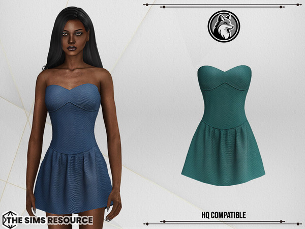 Sims 4 — Cait Dress by ForLima — 4 Colors