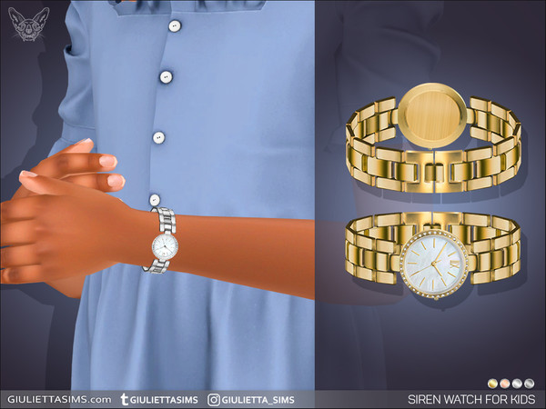 Sims 4 — Siren Watch For Kids by feyona — Siren Watch For Kids comes with 4 swatches.