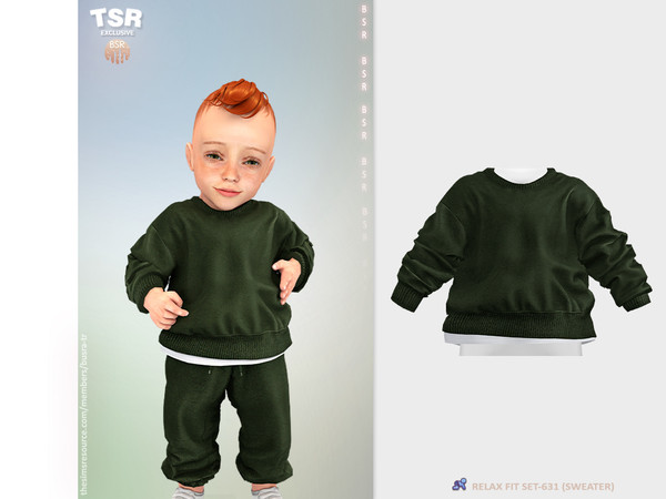 Sims 4 — InfantM-RELAX FIT SET-631 (SWEATER) BD1605 by busra-tr — 12 colors Infant