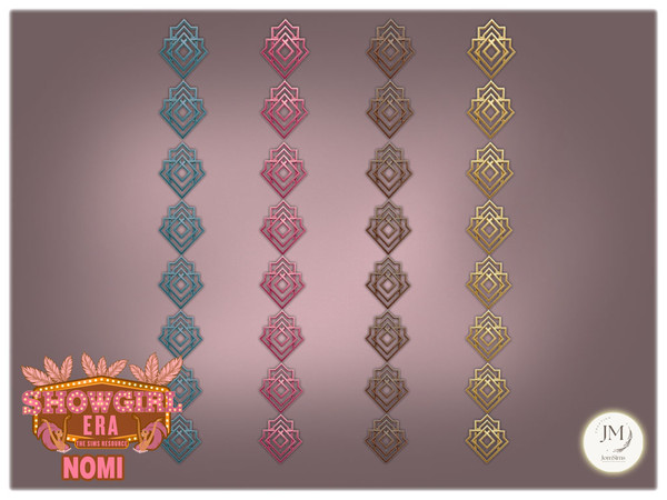 Sims 4 — Jomsims showgirl Era Nomi decorative frieze by jomsims — For our Show girl Collection, discover Beauty Dance