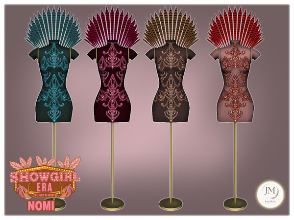 Sims 4 — Jomsims showgirl Era Nomi Model1 by jomsims — For our Show girl Collection, discover Beauty Dance Dressing