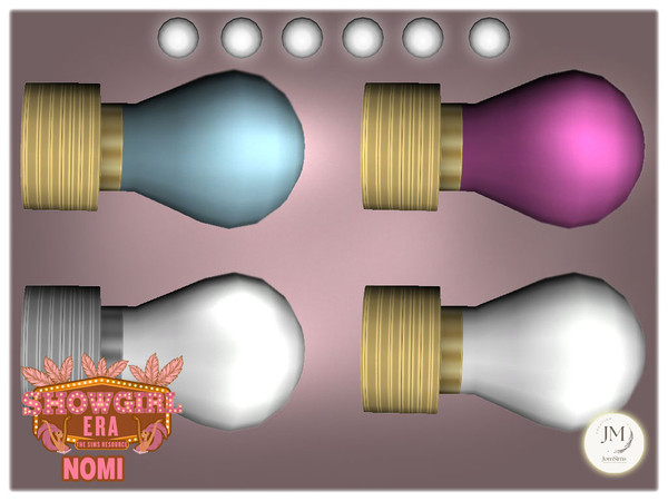 Sims 4 — Jomsims showgirl Era Nomi wall light1 by jomsims — For our Show girl Collection, discover Beauty Dance Dressing