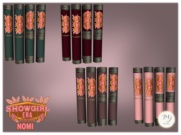 Sims 4 — Jomsims showgirl Era Nomi lipsticks2 by jomsims — For our Show girl Collection, discover Beauty Dance Dressing