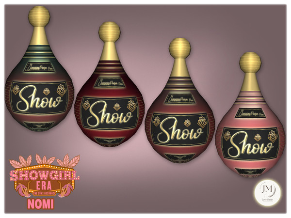 Sims 4 — Jomsims showgirl Era Nomi parfum1 by jomsims — For our Show girl Collection, discover Beauty Dance Dressing
