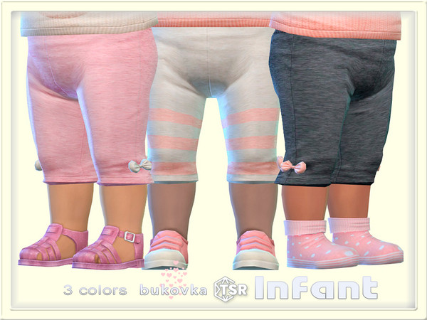 Sims 4 — Hedgehog Breeches by bukovka — Cute pants for infants, girls only, in 3 color options. Installed independently,