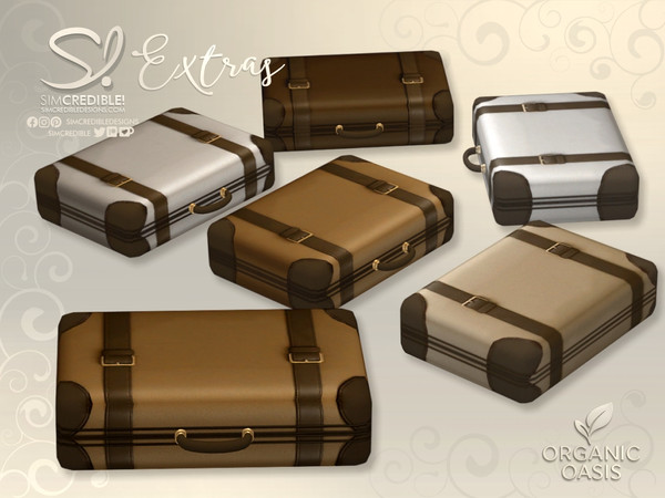 Sims 4 — Organic Oasis Suitcase 2 by SIMcredible! — Do you know when by SIMcredibledesigns.com