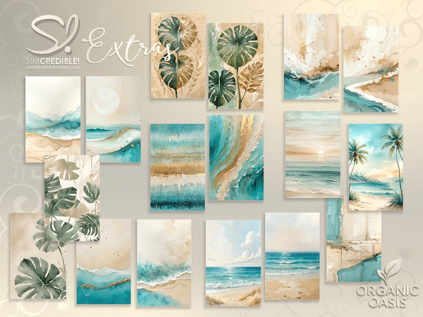 Sims 4 — Organic Oasis Poster by SIMcredible! — Do you know when by SIMcredibledesigns.com