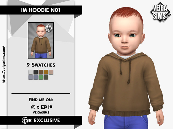 Sims 4 — IM HOODIE N01 by David_Mtv2 — - For infant only;