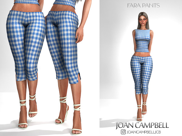 Sims 4 — FARA PANTS by Joan_Campbell_Beauty_ — 4 swatches Custom thumbnail Original mesh