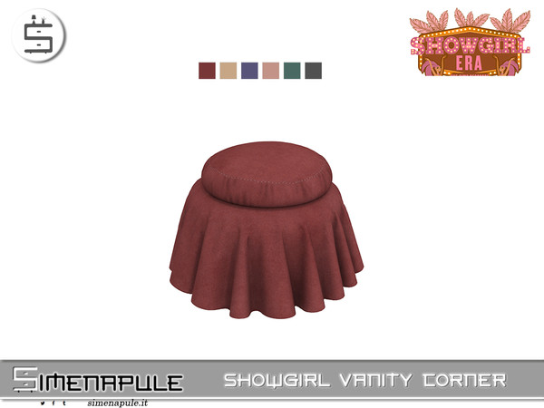 Sims 4 — [SeN4] Showgirl era - Pouf by Simenapule — Showgirl Vanity CornerShowgirl Vanity CornerShowgirl Vanity Corner