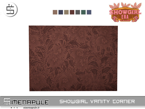 Sims 4 — [SeN4] Showgirl era - Wall wallpaper by Simenapule — Showgirl Vanity CornerShowgirl Vanity CornerShowgirl Vanity