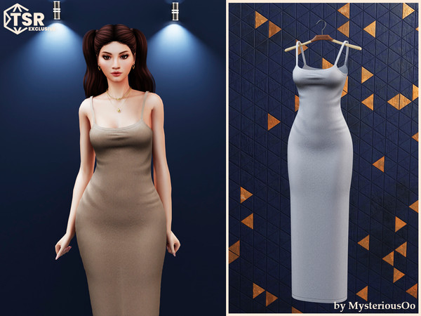 Sims 4 — Long tight fitting dress by MysteriousOo — Long tight fitting dress in 10 colors