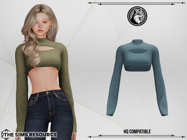 Sims 4 — Fani Top by ForLima — 4 Colors