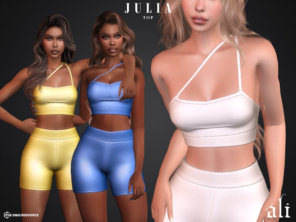 Sims 4 — JULIA top by ali1 — Asymmetrical Strap Top