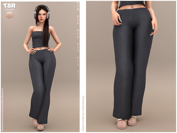 Sims 4 — COZY FLOW SET-633 (Pants) BD1610 by busra-tr — - 10 Swatches - For Female (Teen to Elder) - Custom Thumbnail -