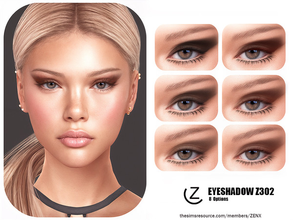 Sims 4 — EYESHADOW Z302 by ZENX — All Age