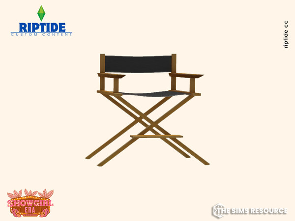 Sims 4 — Riptide CC Cabaret Starlet Vanity Set Dressing Chair by Riptidecc — Step into the glamour of the roaring 20s