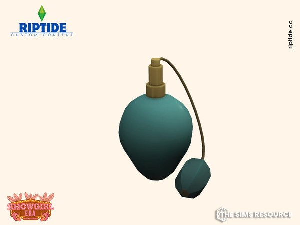 Sims 4 — Riptide CC Cabaret Starlet Vanity Set Vintage Perfume Bottle by Riptidecc — Step into the glamour of the roaring