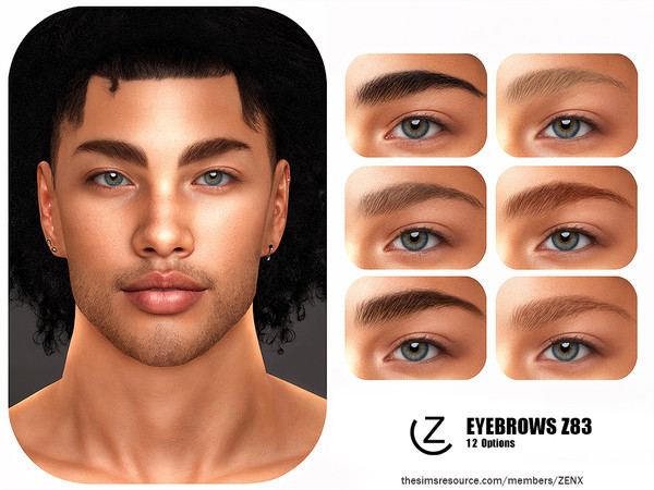 Sims 4 — EYEBROWS Z83 by ZENX — All Age