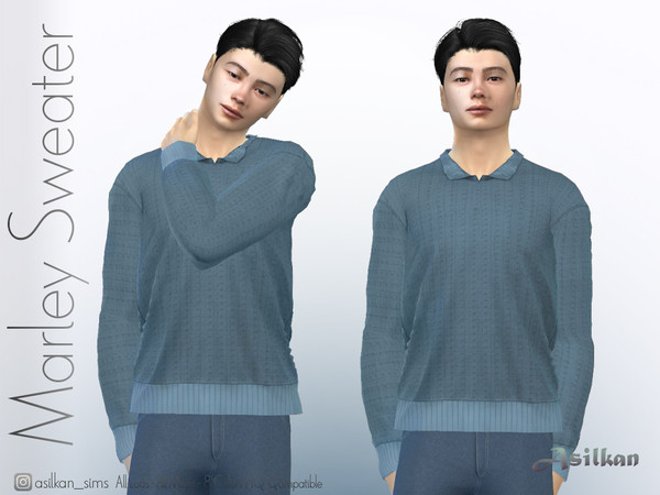 Sims 4 — Marley Sweater - ACN 688 by Asilkan — - 8 Colors