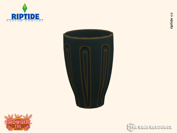 Sims 4 — Riptide CC Deco Luxe Hotel Lounge Grand Hotel Vase by Riptidecc — Step into the roaring 20s with a touch of