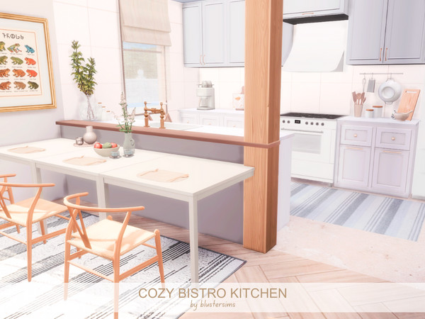 Sims 4 — Cozy Bistro Kitchen by BlusterSims — Size: 6x5