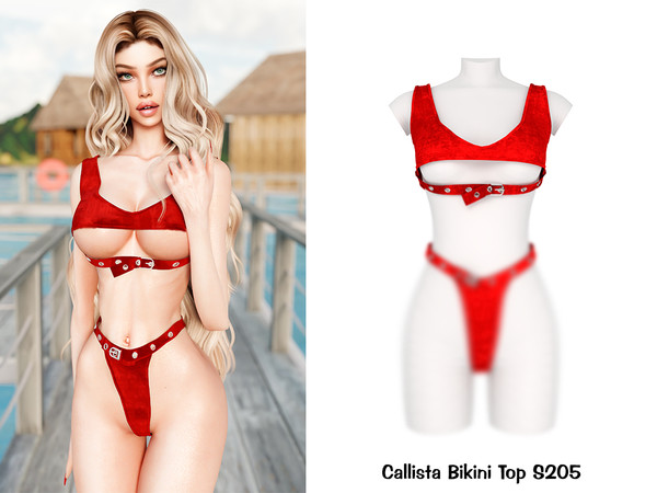 Sims 4 — PATREON - Callista Bikini Top S205 by Daph's — 10 Swatches