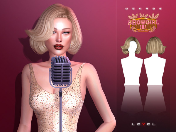 Sims 4 — LEXEL - Monroe adult hairstyle by LEXEL_s — 30 swatches