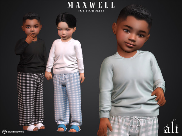 Sims 4 — MAXWELL top (toddler) by ali1 — Long-sleeve T-shirt