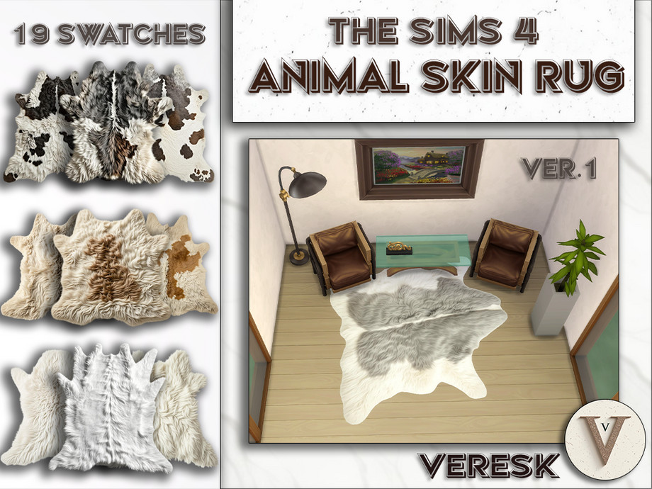 The Sims Resource | [Veresk] Animal skin rug (ver.1)