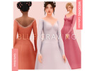 Sims 4 — Blue Craving - Carla Wedding Dress by Blue_Craving — A princess dress that comes in 16 shades.