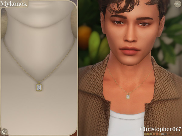 Sims 4 — Mykonos Necklace Male - Alpha Chain Diamond Necklace by christopher0672 — This is an effortlessly chic and