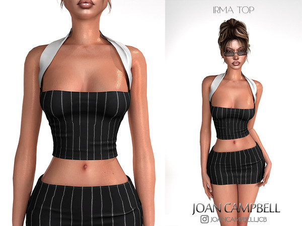 Sims 4 — IRMA TOP by Joan_Campbell_Beauty_ — 4 swatches Custom thumbnail Original mesh