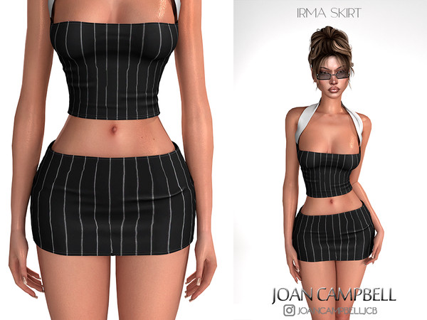 Sims 4 — IRMA SKIRT by Joan_Campbell_Beauty_ — 4 swatches Custom thumbnail Original mesh